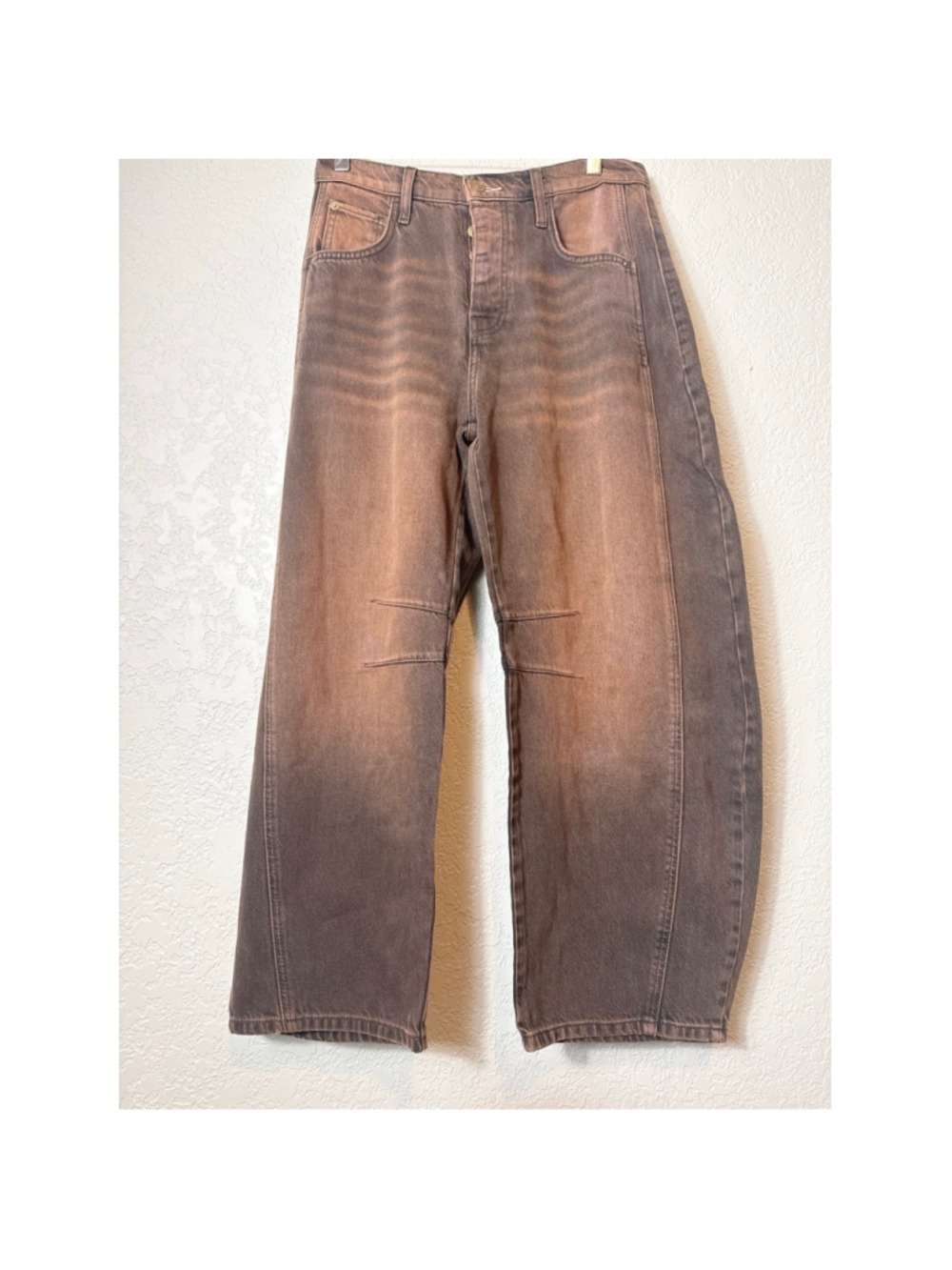 NWOT Free People We The Free Lucky You Mid Rise Barrel Jeans 26 - Picture 4 of 6